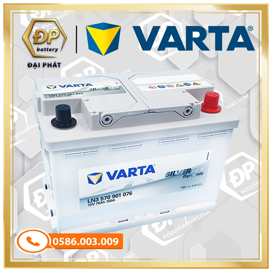 Ắc Quy VARTA 12V 70AH LN3 AGM 570901076