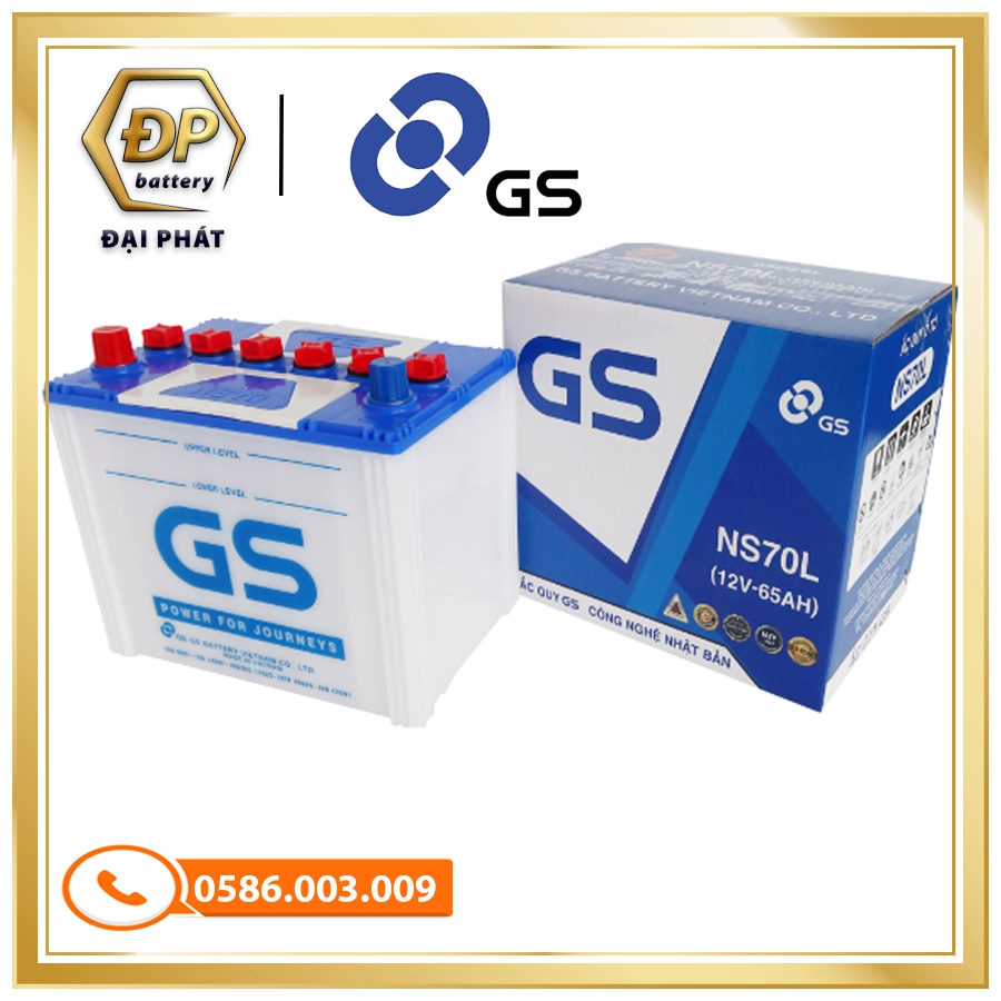 Ắc Quy GS NS70L (12V-65Ah)