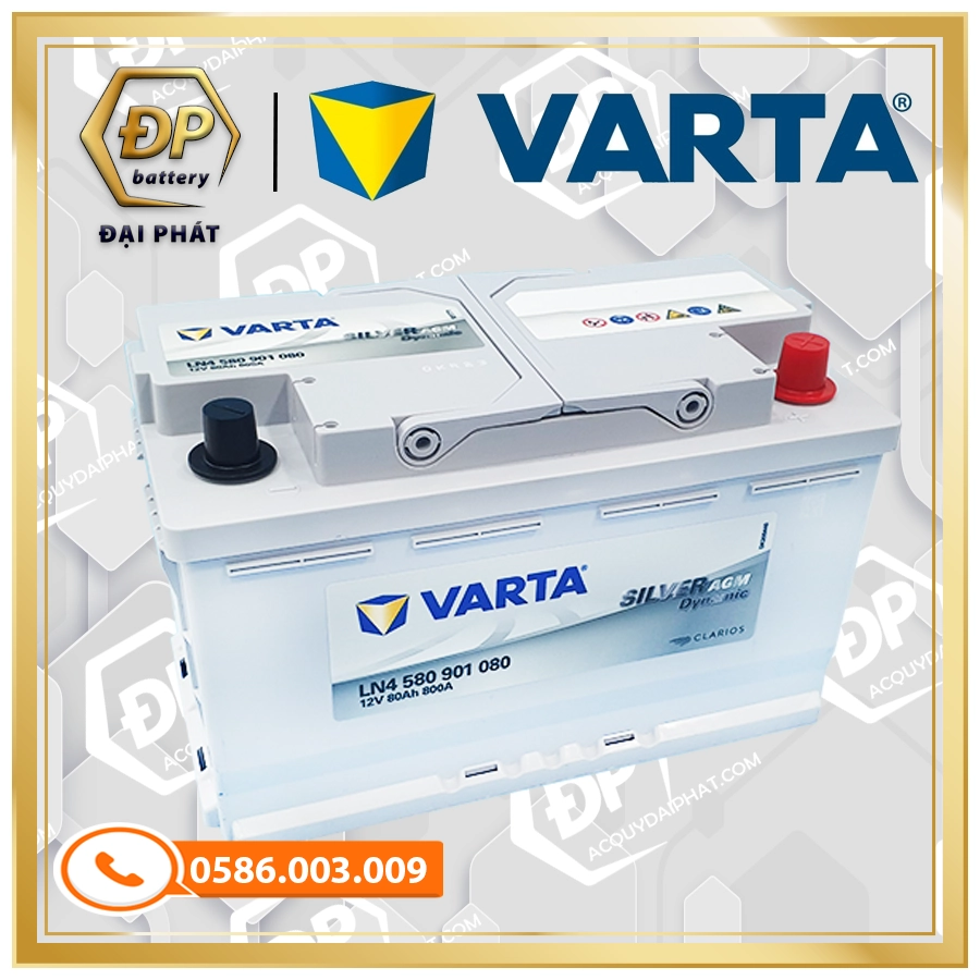 Ắc quy Varta 12V-80Ah LN4 AGM 580901080