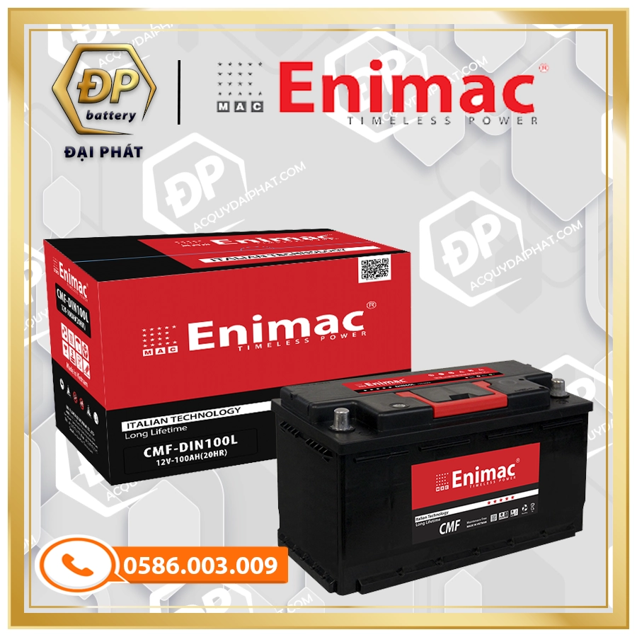 Ắc Quy Enimac CMF DIN100L (12V-100Ah)