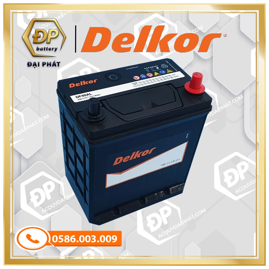 Ắc Quy DELKOR DF40AL (12V-40Ah)