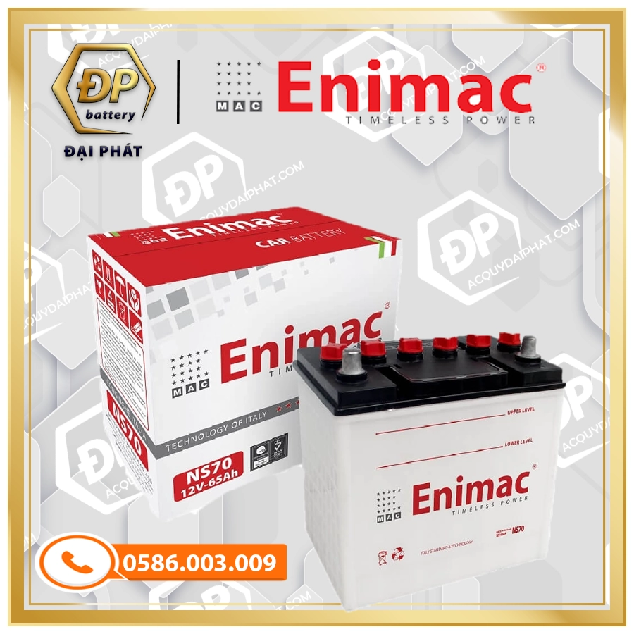 ẮC QUY ENIMAC NS70 (12V-65Ah)