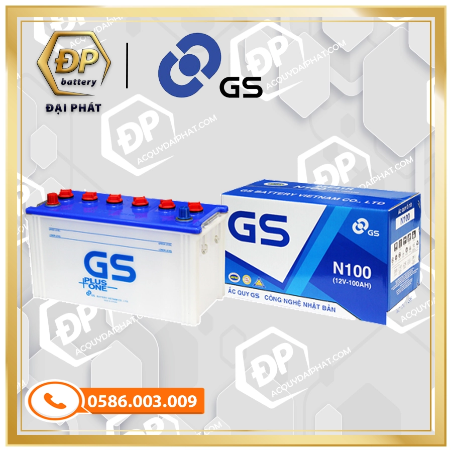 Ắc Quy GS N100 (12V-100Ah)