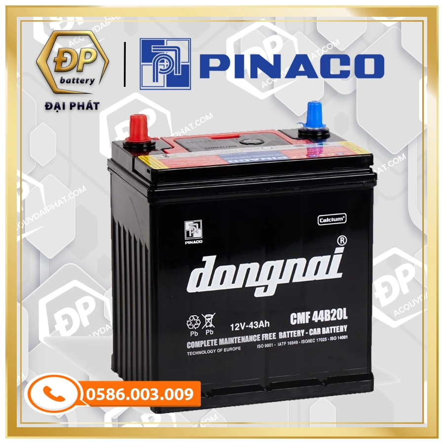 Ắc Quy Đồng Nai CMF 44B20L (12V-43Ah)