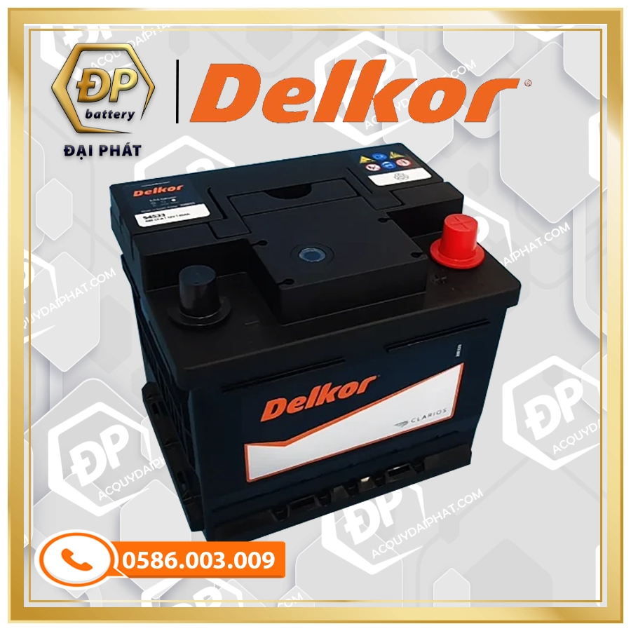 Ắc Quy DELKOR Din 54533 (12V-45Ah)