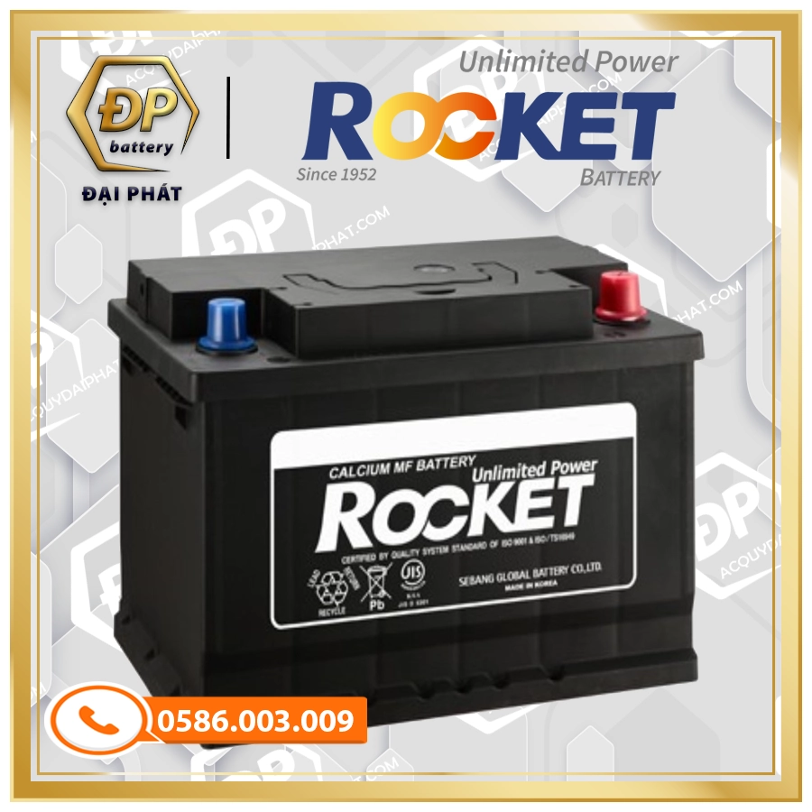 Ắc Quy Rocket SMF NX110-5Z/L (12V-75Ah)
