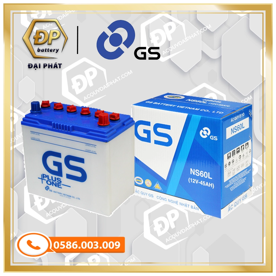 Ắc Quy GS NS60 (12V-45Ah)