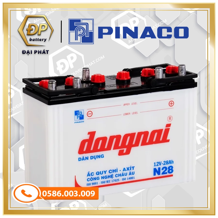 Ắc Quy Đồng Nai N28 (12V-28Ah)