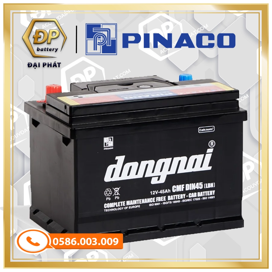 Ắc Quy Đồng Nai CMF Din45-LBN (12V-45Ah)