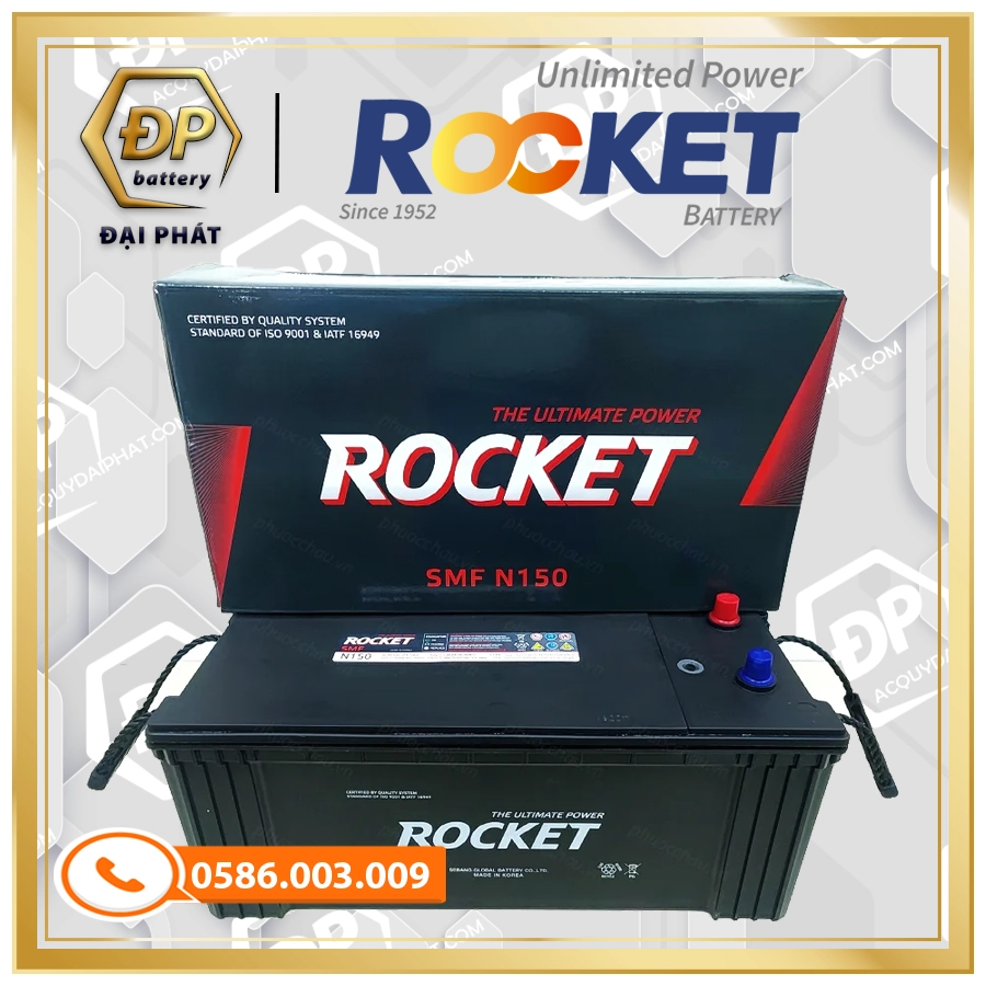 Ắc Quy Rocket SMF N150 (12V-150Ah)