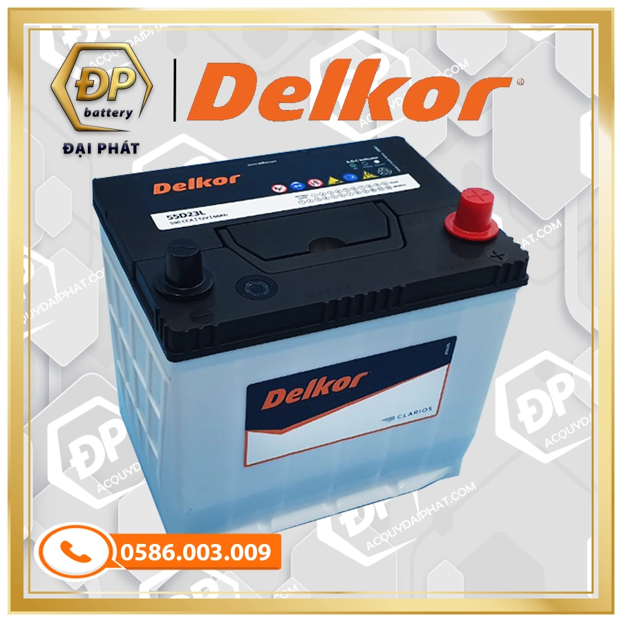 Ắc Quy DELKOR 55D23L (12V-60Ah)