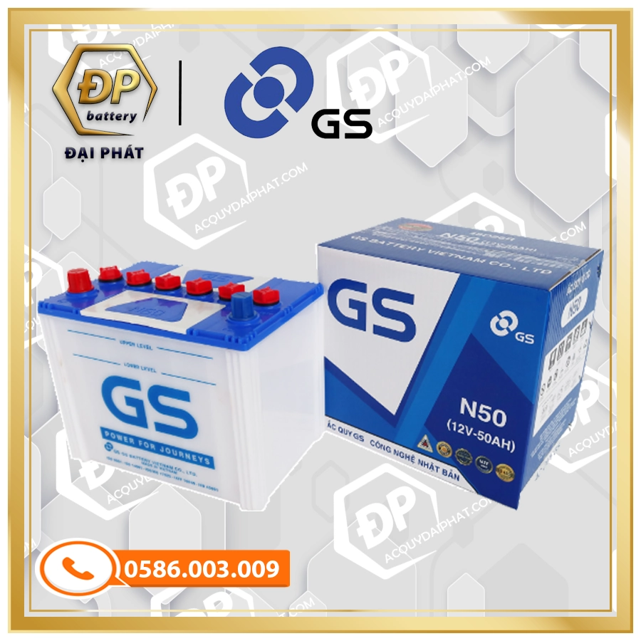 Ắc Quy GS N50 (12V-50Ah)
