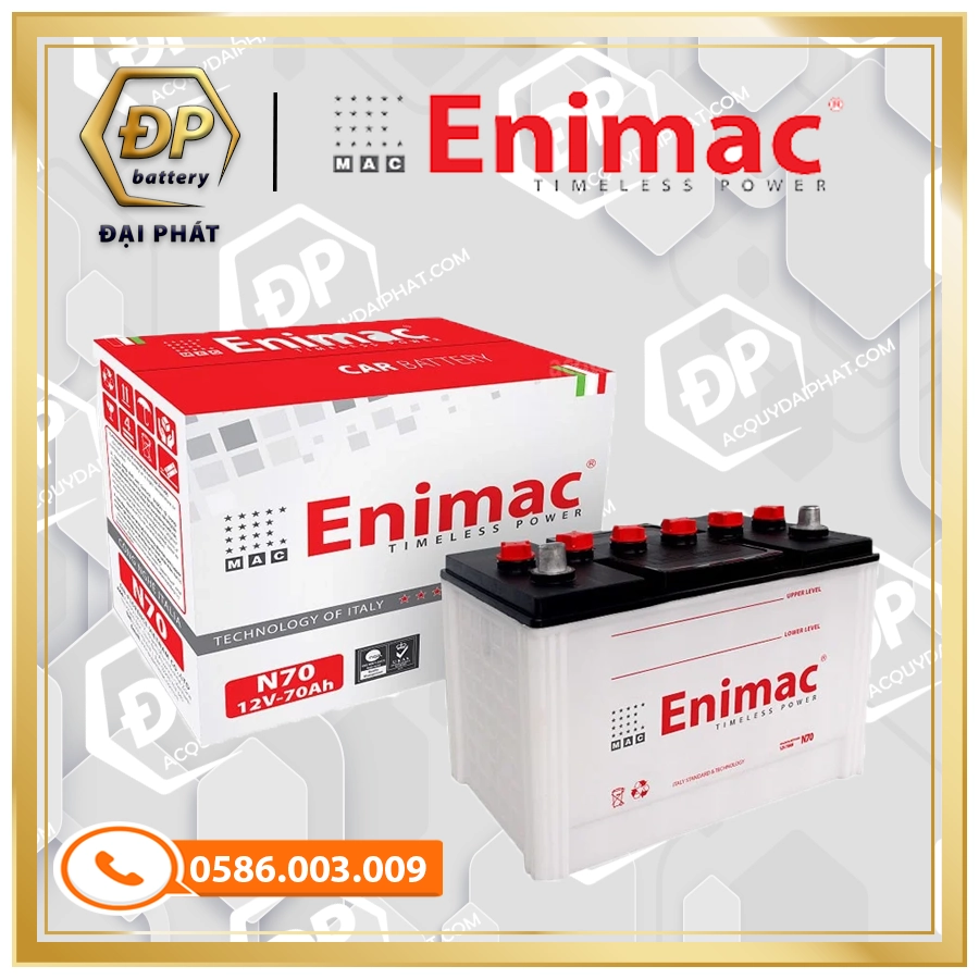 ẮC QUY ENIMAC N70 (12V-70Ah)