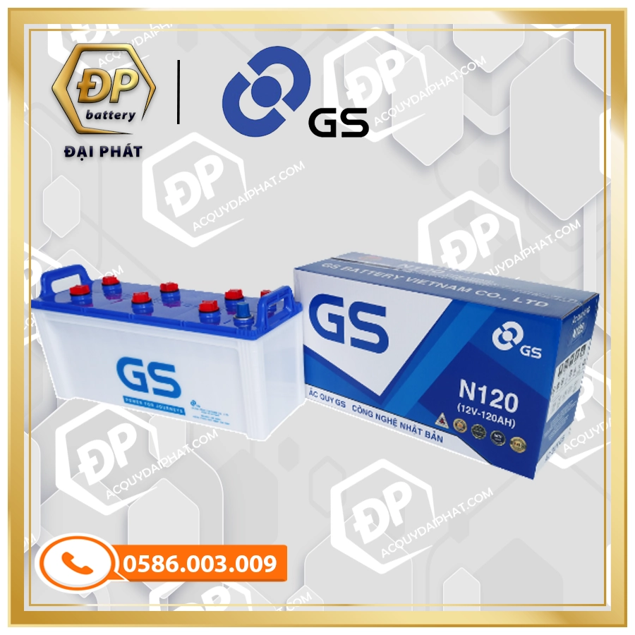 Ắc Quy GS N120 (12V-120Ah)