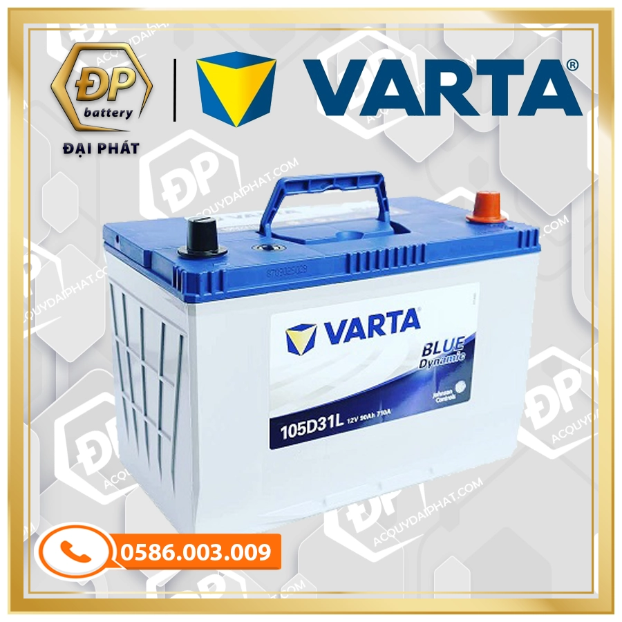 Ắc Quy VARTA 105D31L (12V-90Ah)