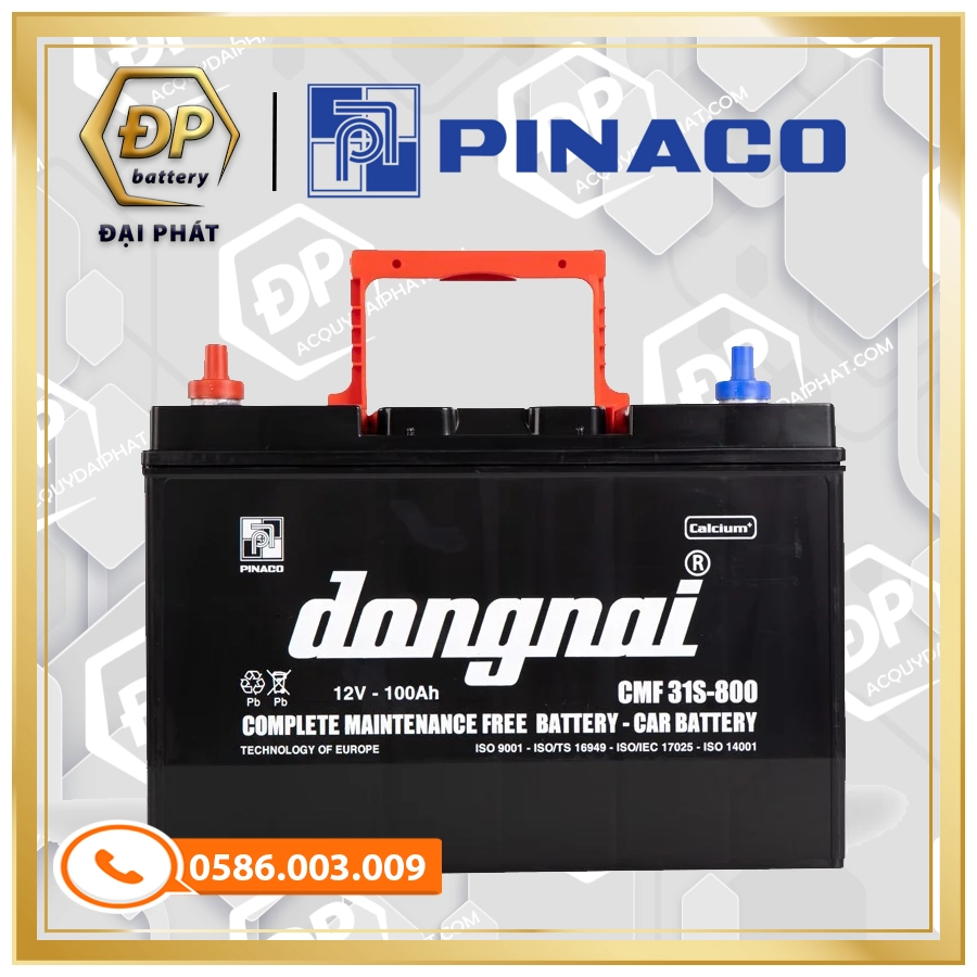 Ắc Quy Đồng Nai CMF 31S800 (12V-100Ah)