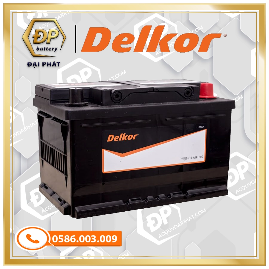 Ắc Quy Delkor Din 57539 (12V-75Ah)