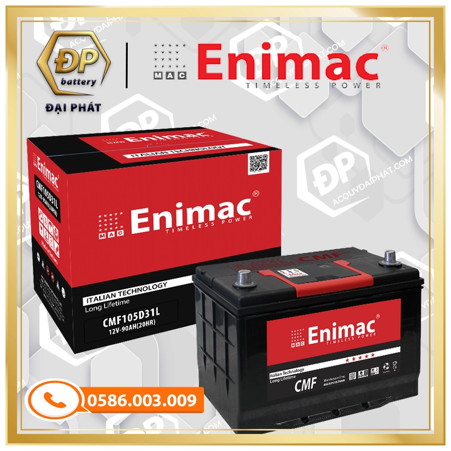 ẮC QUY ENIMAC CMF 105D31L (12V-90Ah)