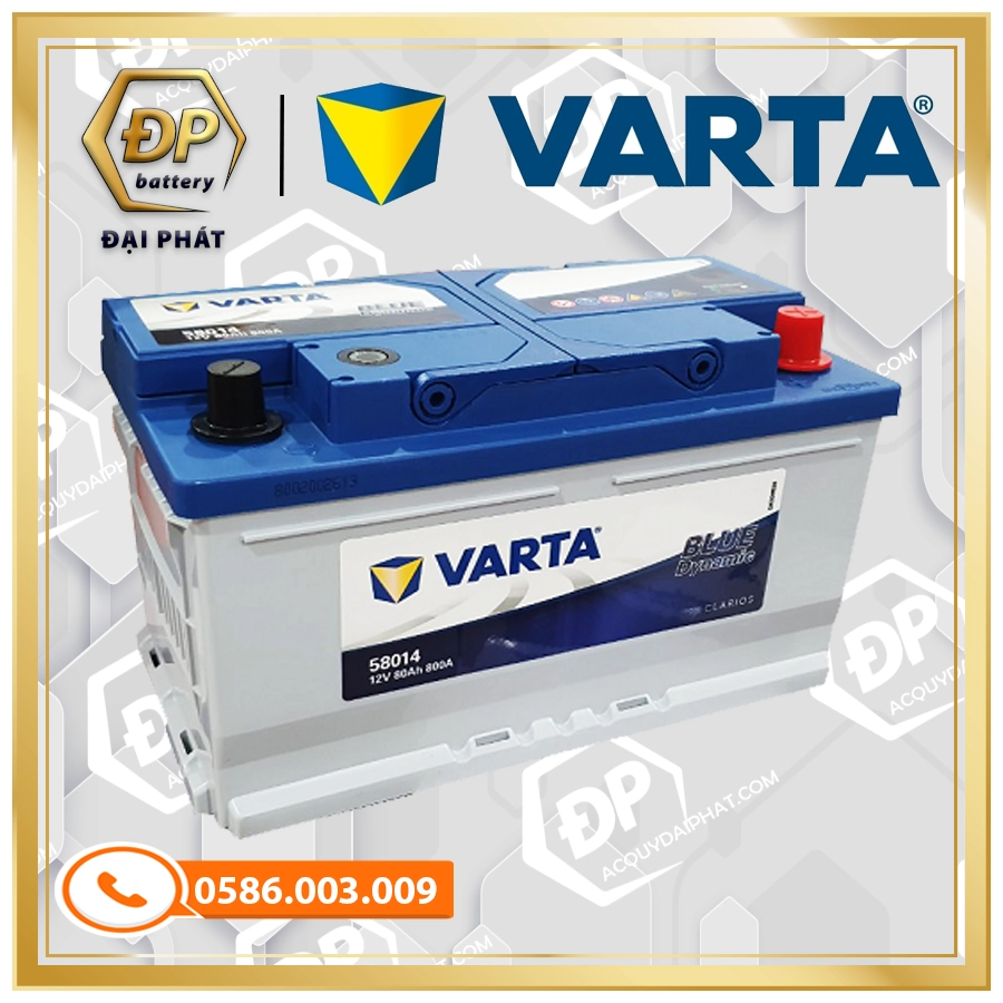 Ắc Quy VARTA DIN 58014 (12V-80Ah)