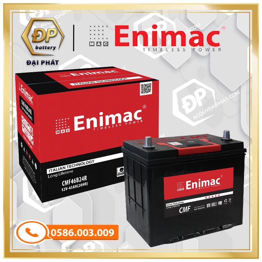 Ắc Quy Enimac CMF 46B24R (12V-45Ah)