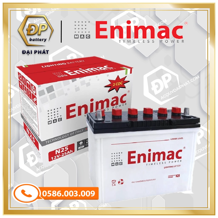 Ắc Quy Enimac N25 (12V-25Ah)