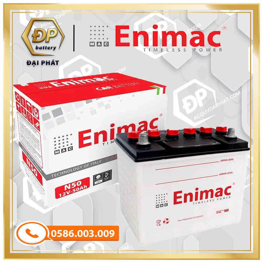 ẮC QUY ENIMAC N50 (12V-50Ah)