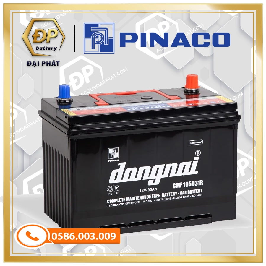 Ắc Quy Đồng Nai CMF 105D31R (12V-90Ah)