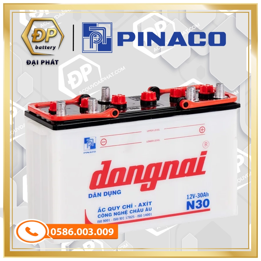 Ắc Quy Đồng Nai N30 (12V-30Ah)