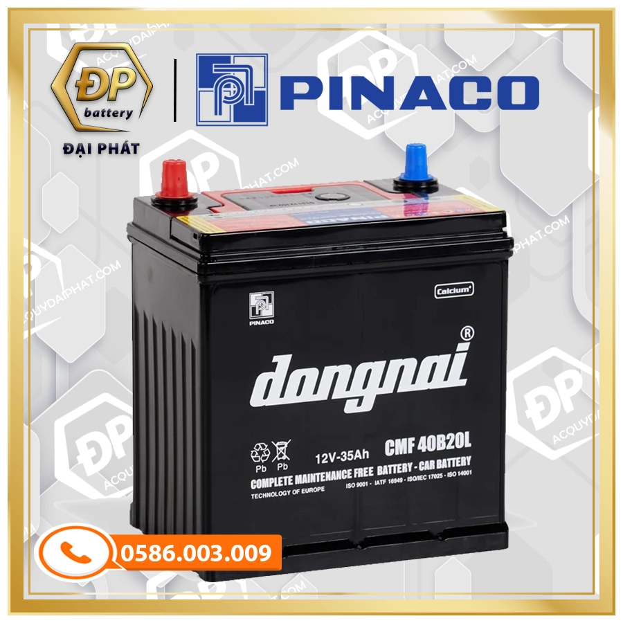 Ắc Quy Đồng Nai CMF 40B20L (12V 35Ah)