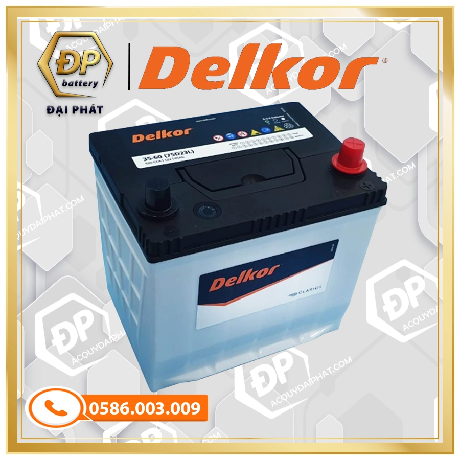 Ắc Quy Delkor 75D23R (12V-65Ah)